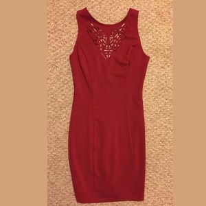 Forever 21 Red Laser cut dress. Size Small